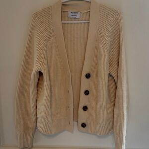 Old Navy Women's Beige Button-Up Cardigan